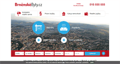Desktop Screenshot of brnenske-byty.cz