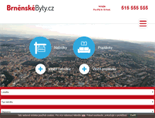 Tablet Screenshot of brnenske-byty.cz